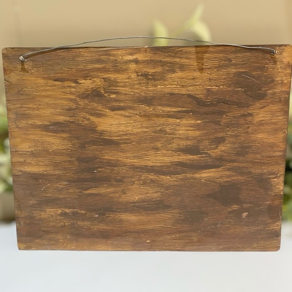 Vintage Folk Art Sleigh Ride Painting on Board 16 x 12 American Snow Horse Farm - Picture 8 of 11